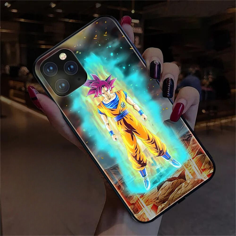 Coque de Protection led GOKU SAYAN GOD - Dragon Ball