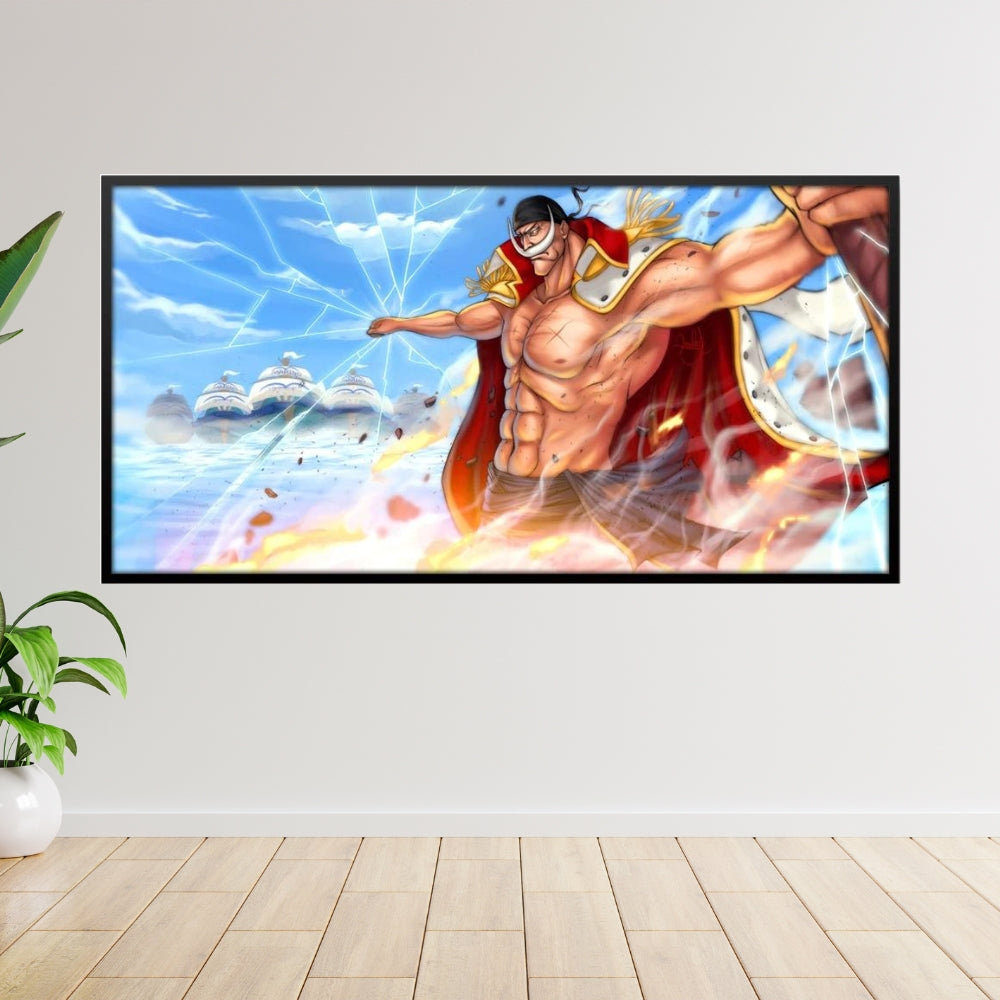 Poster on Large Canvas WHITE BEARD - One Piece