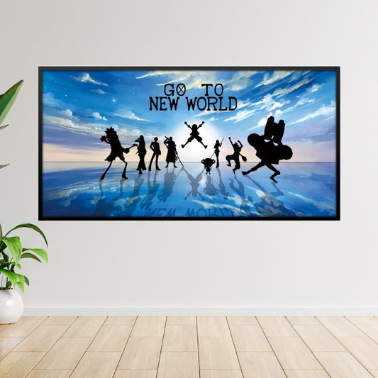 Large Canvas Poster LUFFY CREW - One Piece