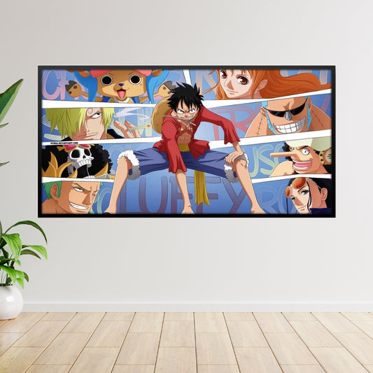 Poster on Large Canvas LUFFY - One Piece