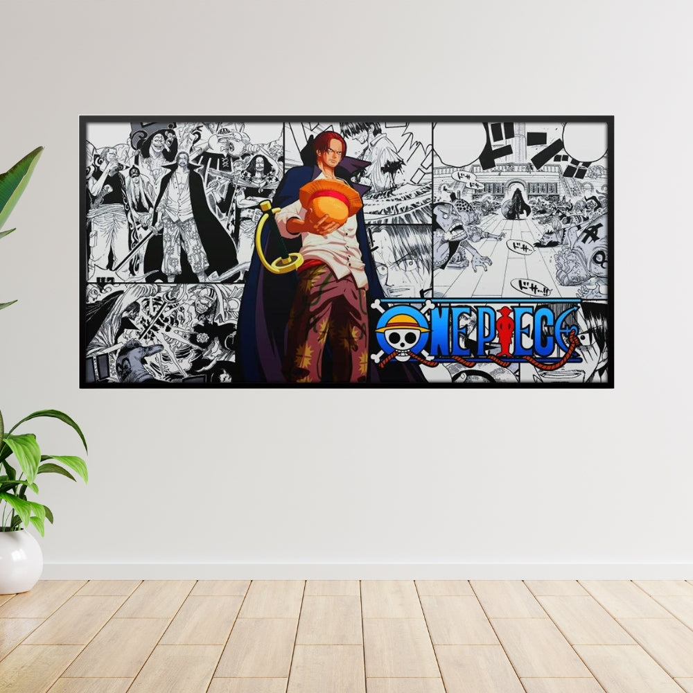 Poster on Large Canvas SHANKS - One Piece