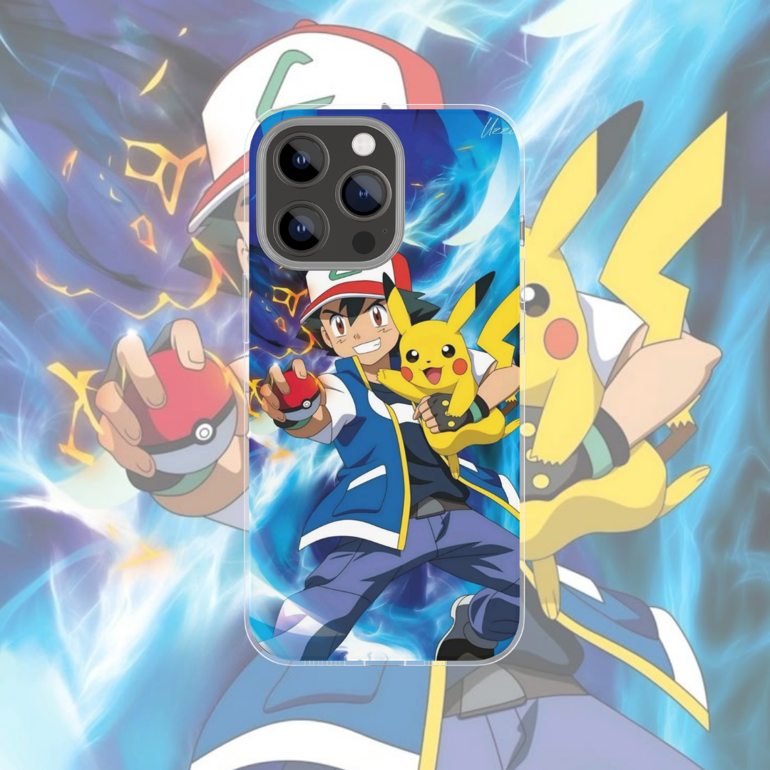Coque de téléphone Sacha Pokémon en silicone - UnitGeeK