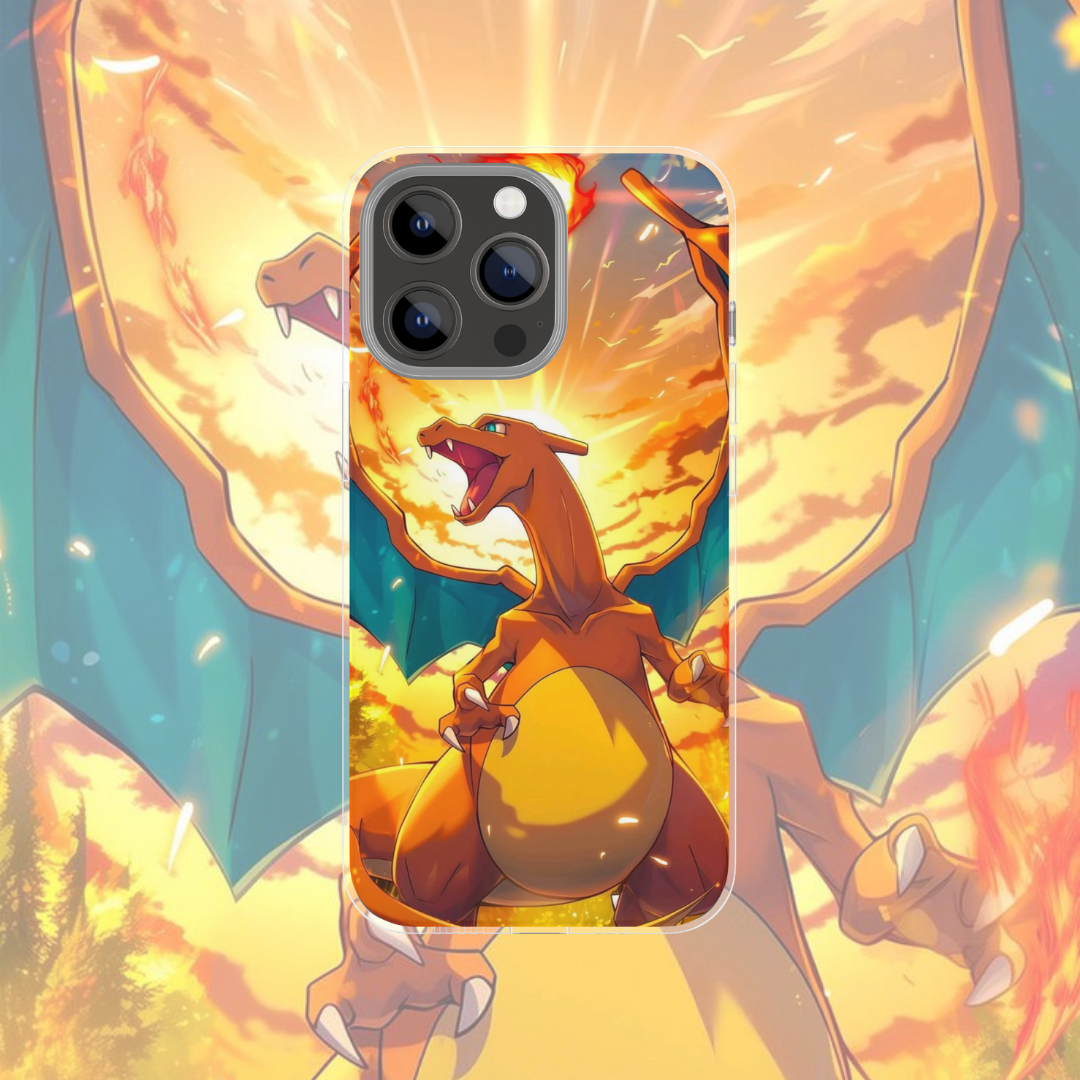 Coque de téléphone Dracaufeu Pokémon en silicone - UnitGeeK