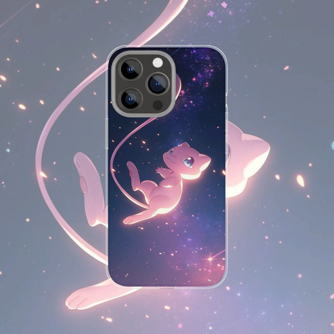 Coque de téléphone Mew Pokémon en silicone - UnitGeeK