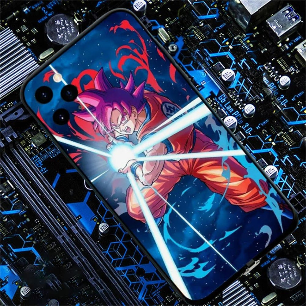 LED Protection Case GOKU SAYAN GOD - Dragon Ball