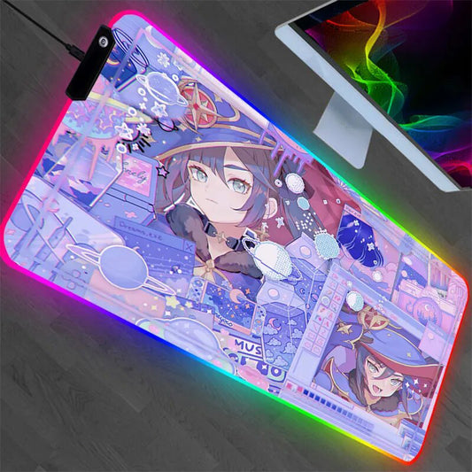 Tapis de souris LED MONA - Genshin Impact