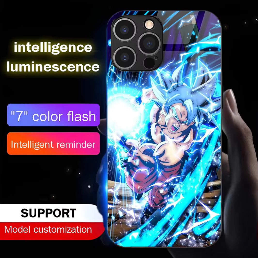 Coque de téléphone Goku SSJ Ultra Instinct Dragon Ball à led - UnitGeeK