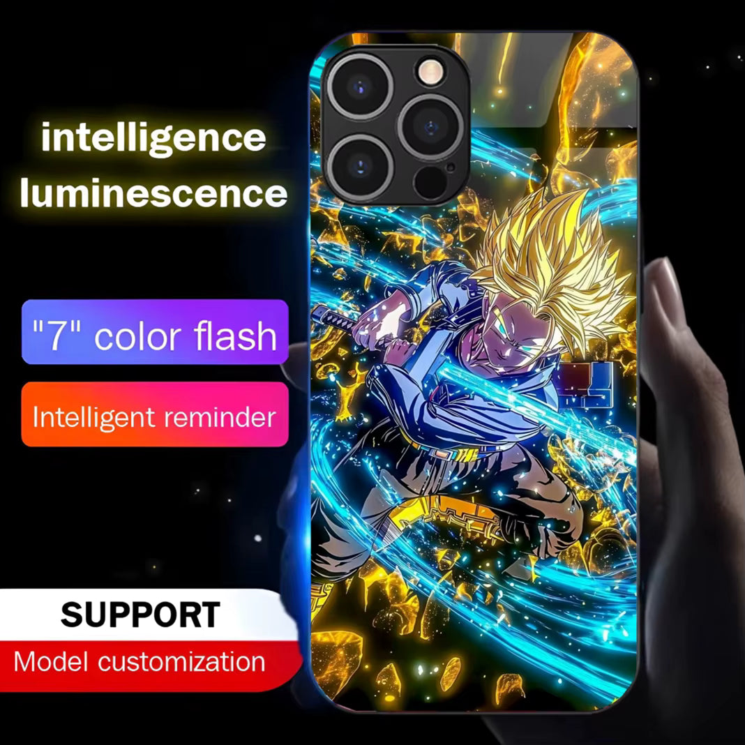 Coque de téléphone Trunks SSJ Dragon Ball à led - UnitGeeK