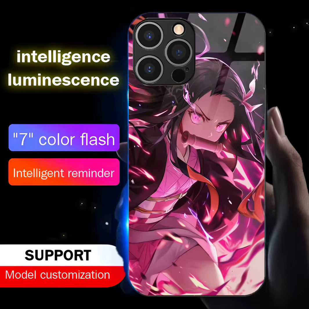 Coque de téléphone Nezuko Demon Slayer à led - UnitGeeK