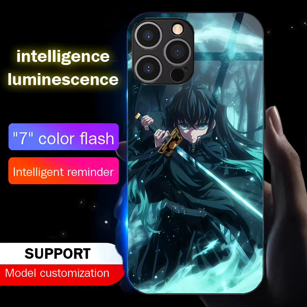 Coque de téléphone Muichiro Demon Slayer à led - UnitGeeK