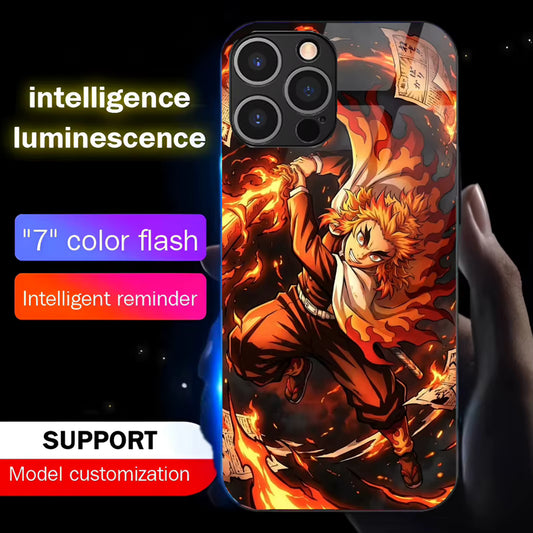 Coque de téléphone Rengoku Demon Slayer à led - UnitGeeK