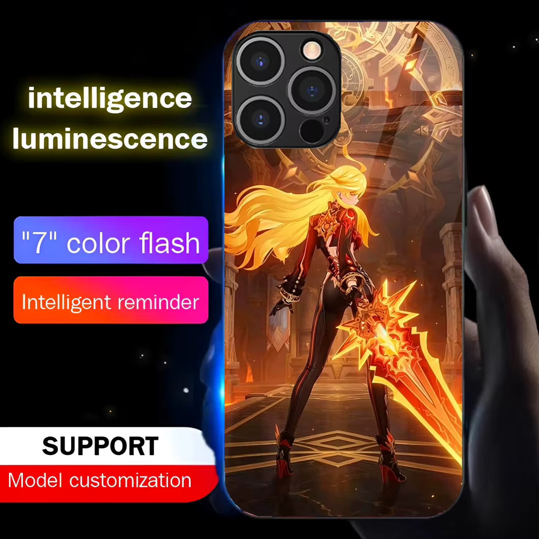 Coque de téléphone Mavuika Genshin Impact à led - UnitGeeK