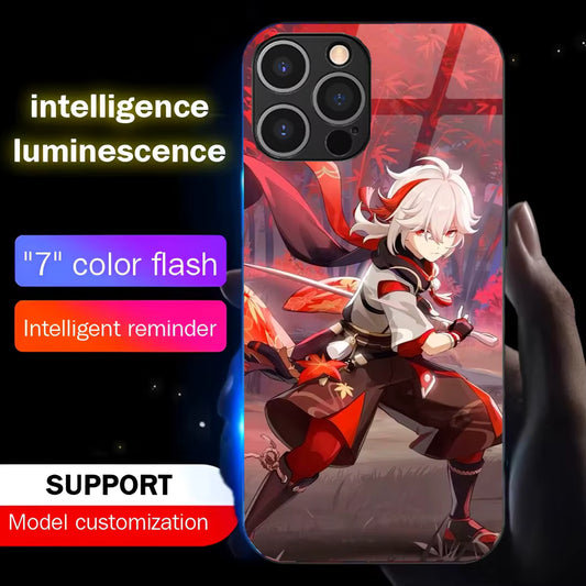 Coque de téléphone Kazuha Genshin Impact à led - UnitGeeK