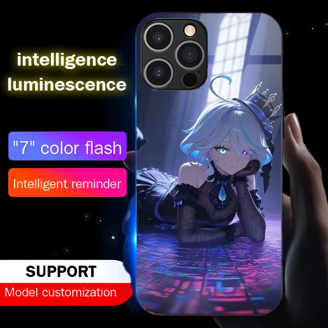 Coque de téléphone Furina Genshin Impact à led - UnitGeeK