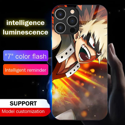 Coque de téléphone Bakugo My Hero Academia à led - UnitGeeK