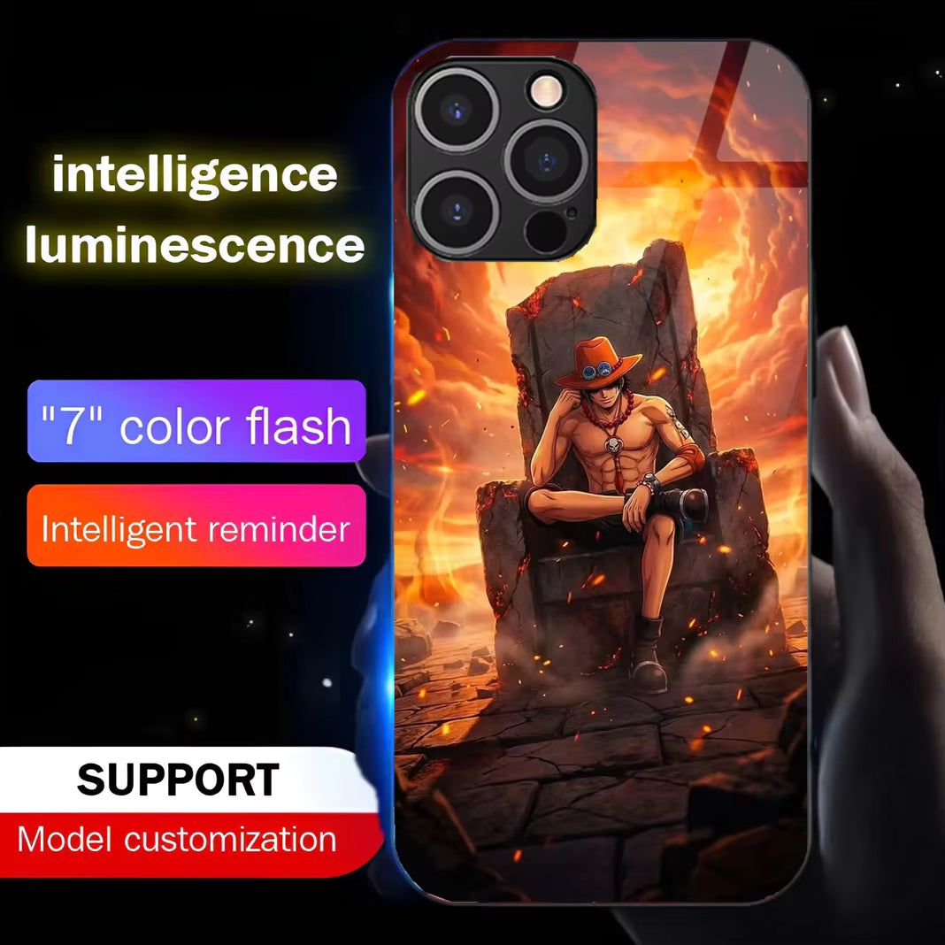 Coque de téléphone Shanks One Piece à led - UnitGeeK