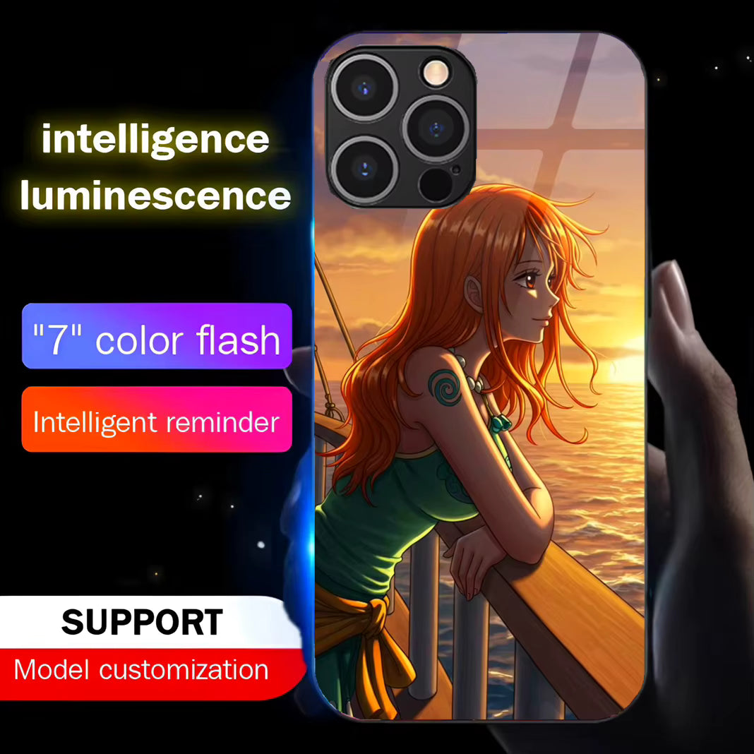 Coque de téléphone Nami One Piece à led - UnitGeeK