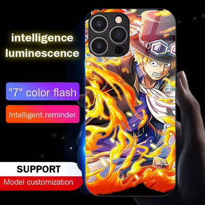 Coque de téléphone Sabo One Piece à led - UnitGeeK