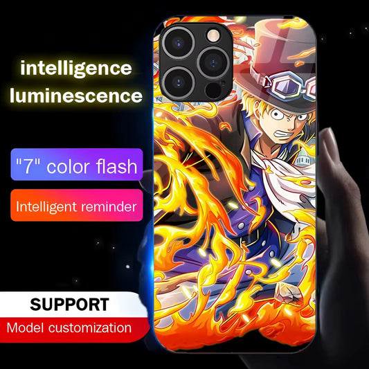 Coque de téléphone Sabo One Piece à led - UnitGeeK
