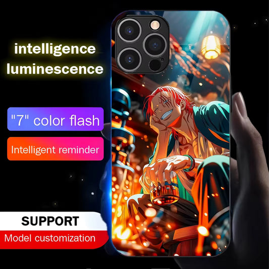 Coque de téléphone Shanks One Piece à led - UnitGeeK