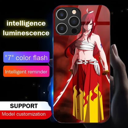 Coque de téléphone Erza Fairy Tail à led - UnitGeeK