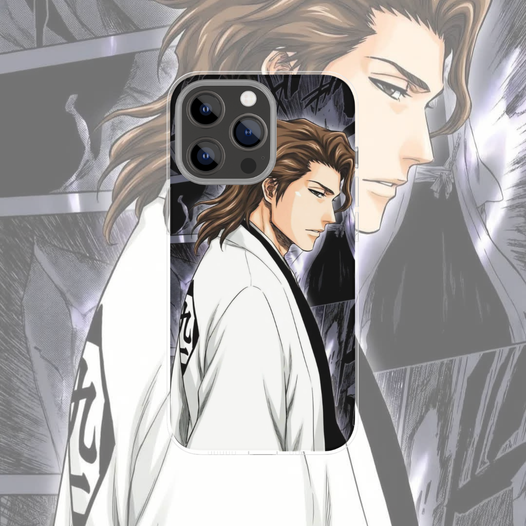 Coque de téléphone Aizen Bleach en silicone - UnitGeeK