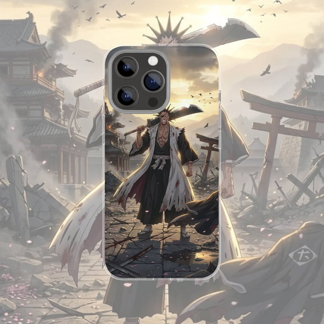 Coque de téléphone Kenpachi Bleach en silicone - UnitGeeK