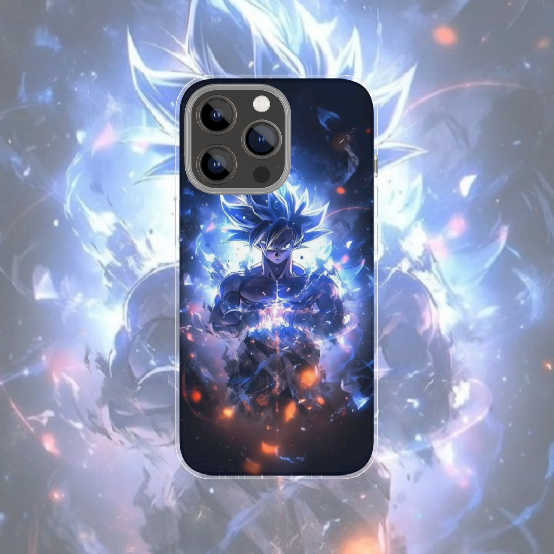 Coque de téléphone Goku SSJ Ultra Instinct Dragon Ball en silicone - UnitGeeK