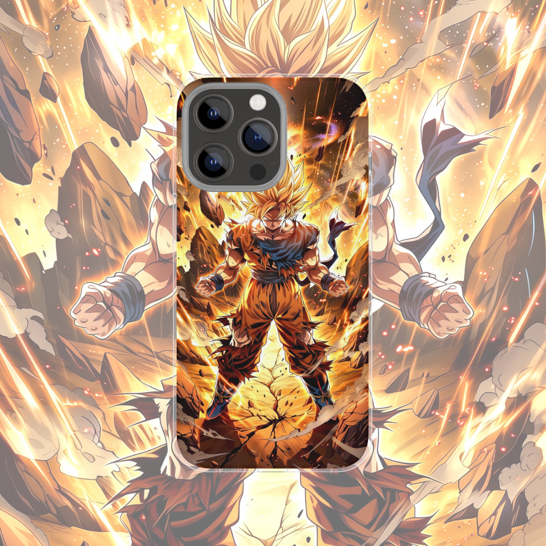 Coque de téléphone Goku SSJ Dragon Ball en silicone - UnitGeeK