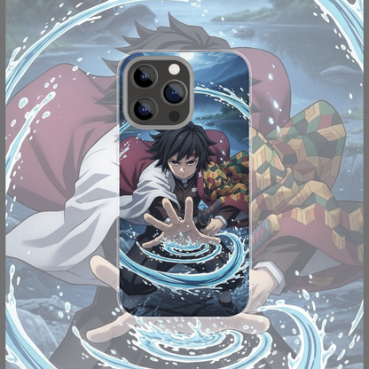 Coque de téléphone Giyu Demon Slayer en silicone - UnitGeeK