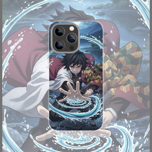 Coque de téléphone Giyu Demon Slayer en silicone - UnitGeeK
