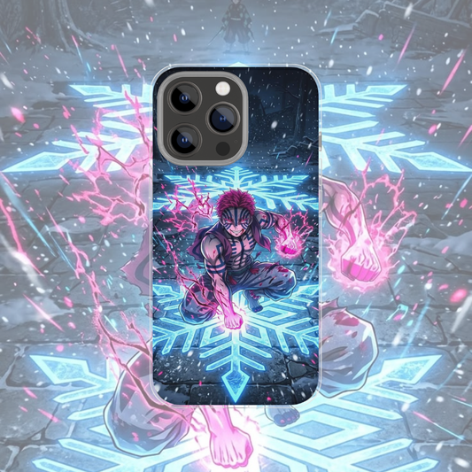 Coque de téléphone Akaza Demon Slayer en silicone - UnitGeeK