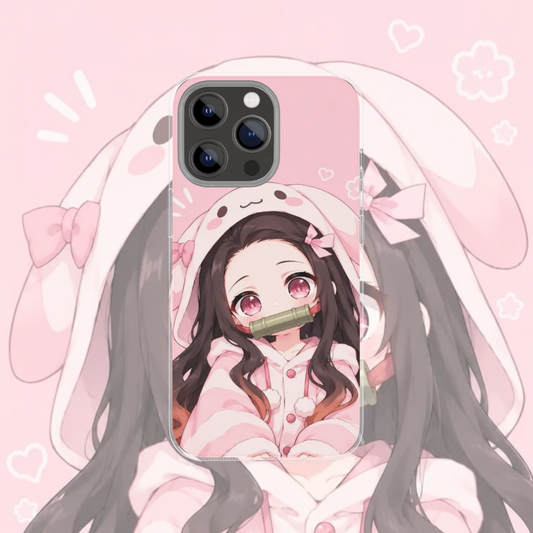Coque de téléphone Nezuko Demon Slayer en silicone - UnitGeeK