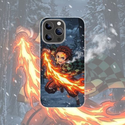 Coque de téléphone Tanjiro Demon Slayer en silicone - UnitGeeK