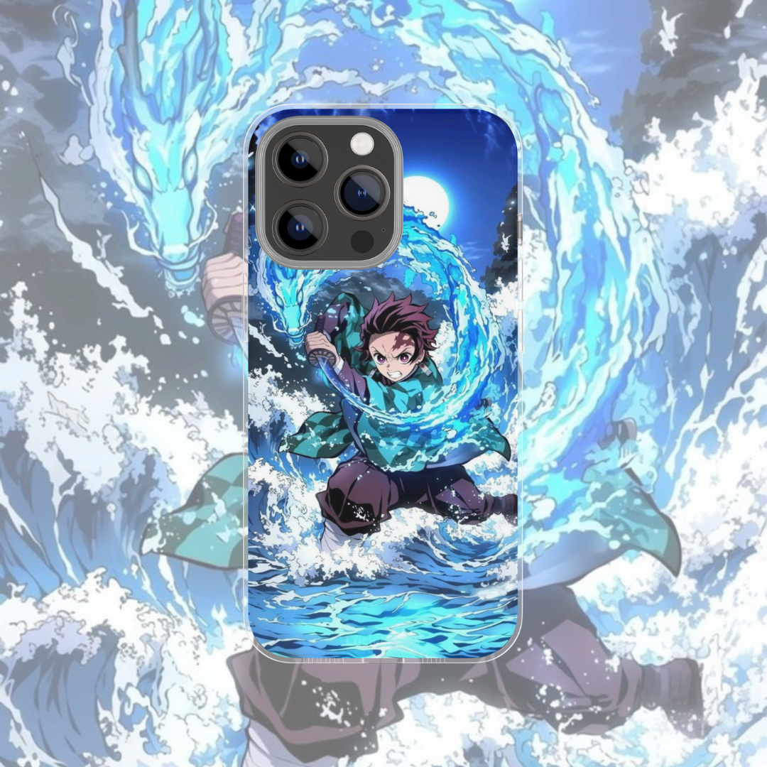 Coque de téléphone Tanjiro Demon Slayer en silicone - UnitGeeK