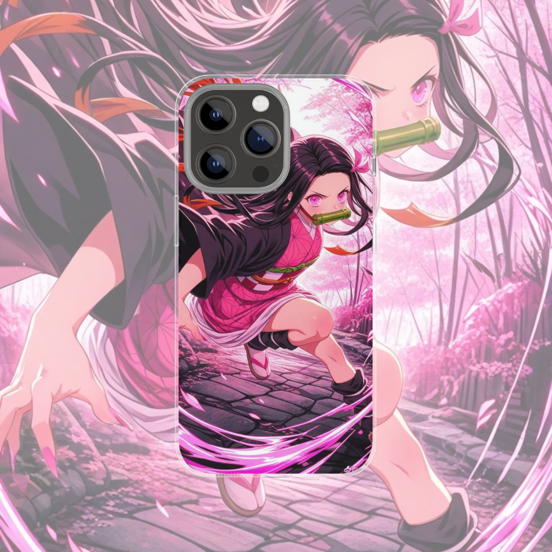 Coque de téléphone Nezuko Demon Slayer en silicone - UnitGeeK