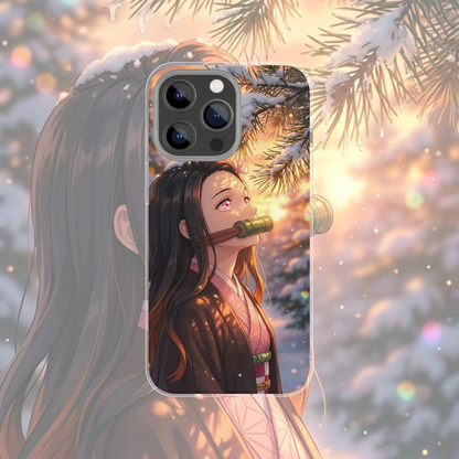 Coque de téléphone Nezuko Demon Slayer en silicone - UnitGeeK