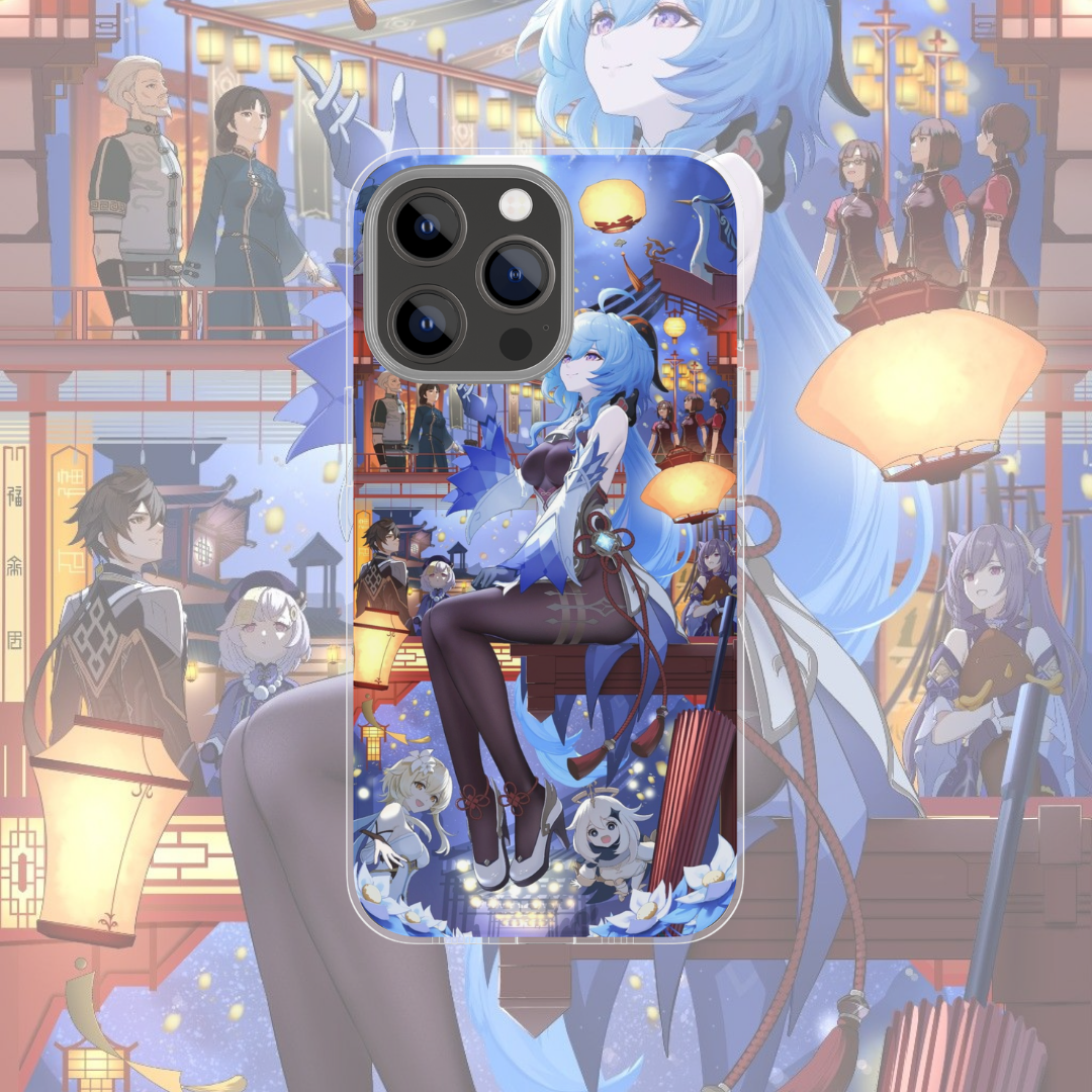 Coque de téléphone Ganyu Genshin Impact en silicone - UnitGeeK