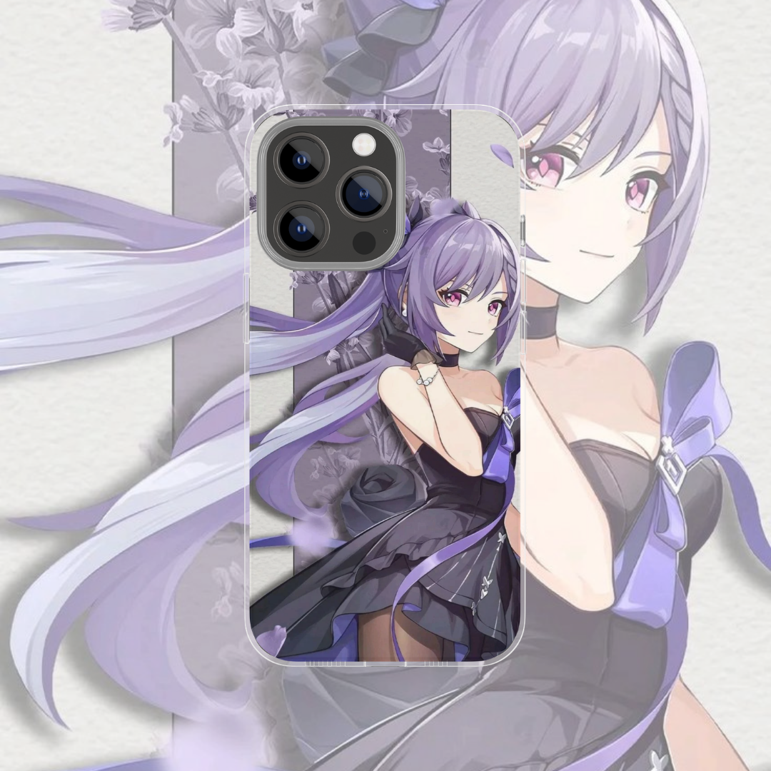 Coque de téléphone Keqing Genshin Impact en silicone - UnitGeeK