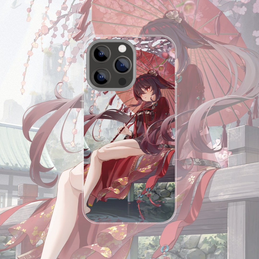 Coque de téléphone Hu Tao Genshin Impact en silicone - UnitGeeK