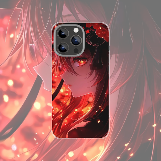 Coque de téléphone Hu Tao Genshin Impact en silicone - UnitGeeK
