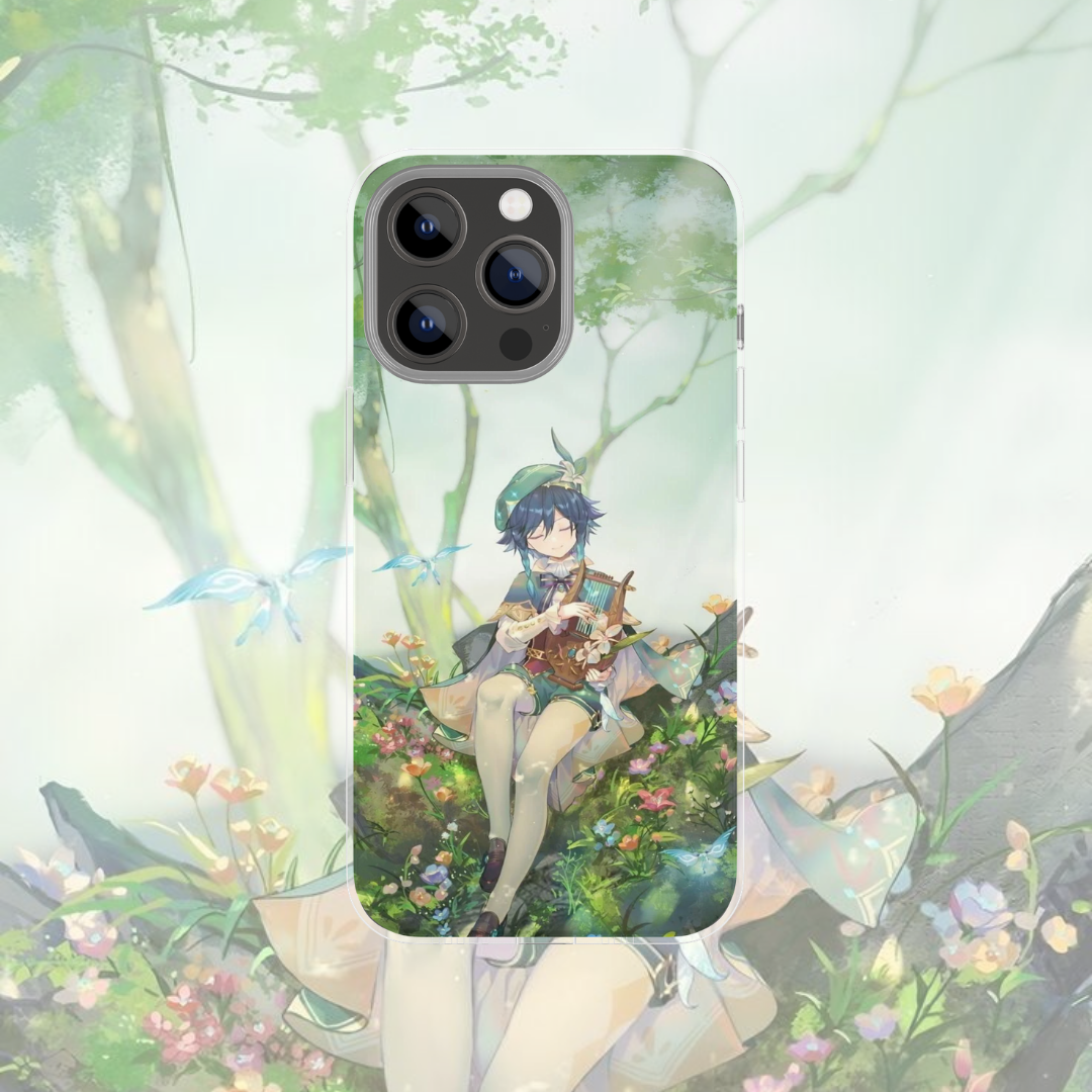 Coque de téléphone Venti Genshin Impact en silicone - UnitGeeK