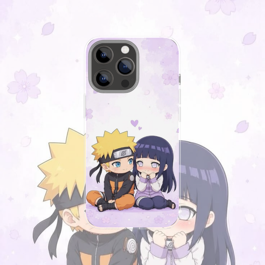 Coque de téléphone Hinata et Naruto Naruto en silicone - UnitGeeK