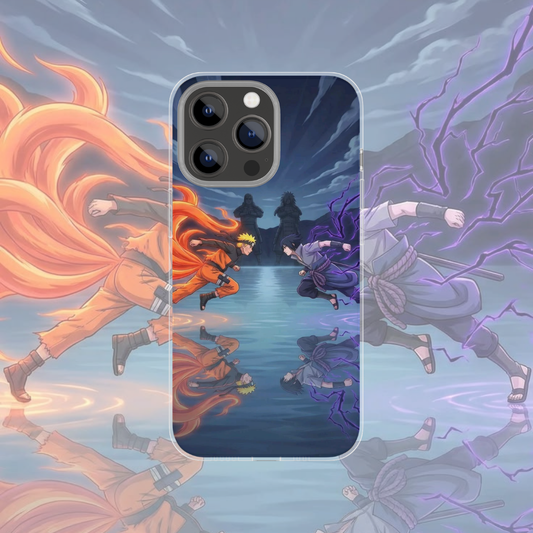 Coque de téléphone Naruto et Sasuke Naruto en silicone - UnitGeeK