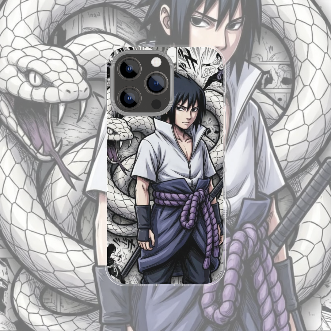 Coque de téléphone Sasuke Naruto en silicone - UnitGeeK
