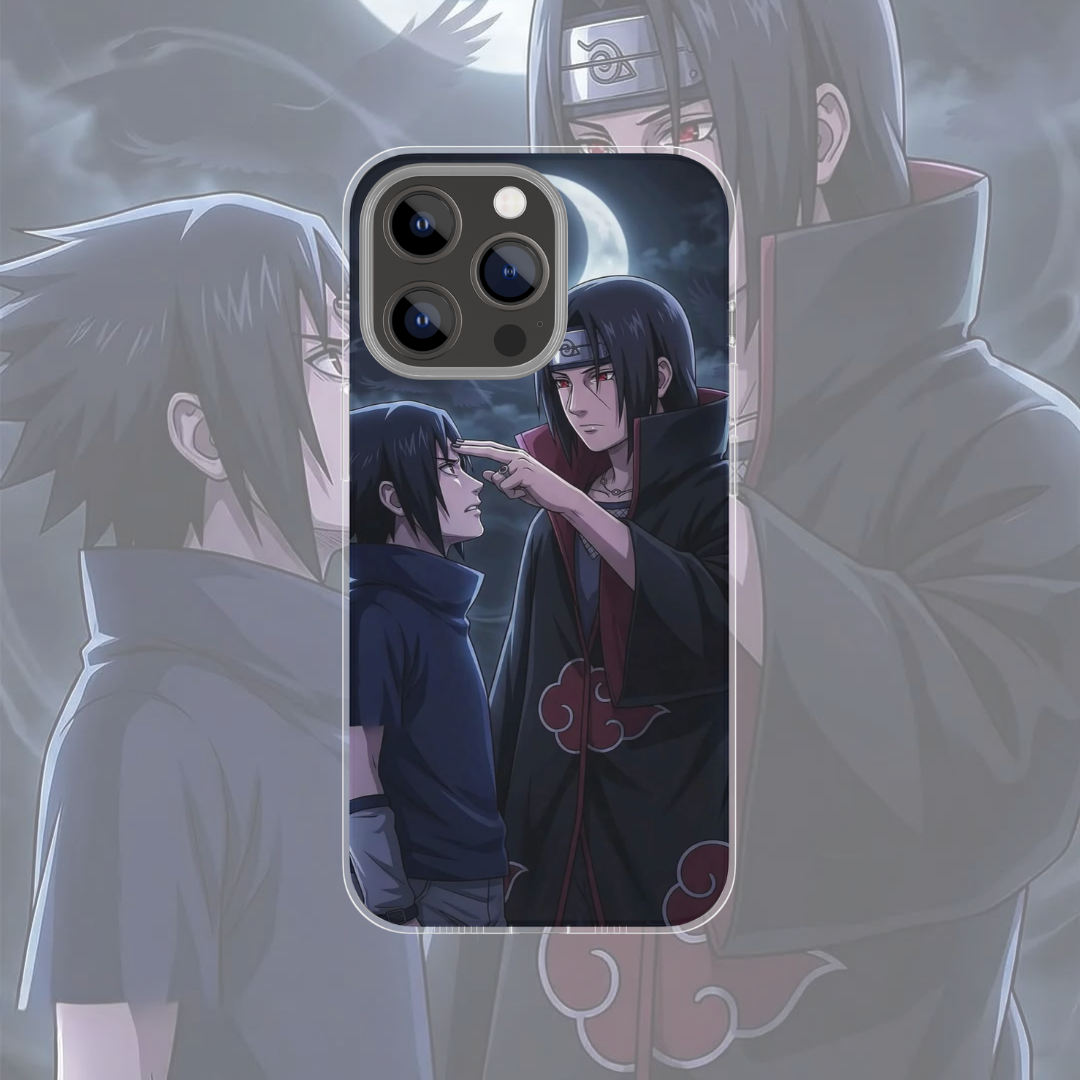 Coque de téléphone Itachi et Sasuke Naruto en silicone - UnitGeeK