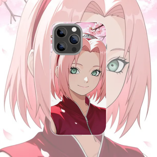 Coque de téléphone Sakura Naruto en silicone - UnitGeeK