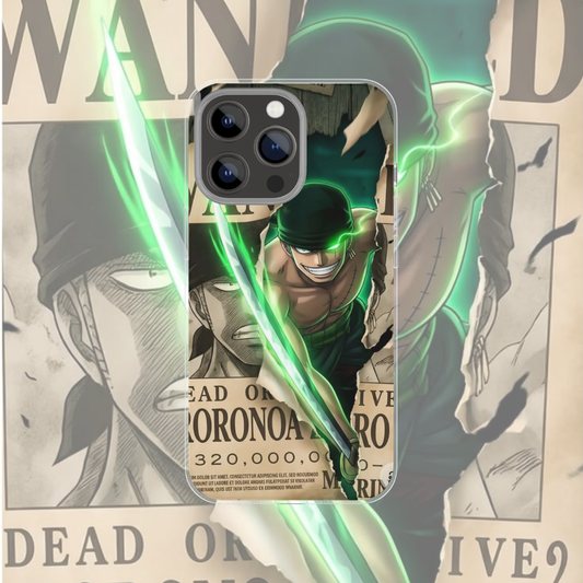 Coque de téléphone Zoro One Piece en silicone - UnitGeeK