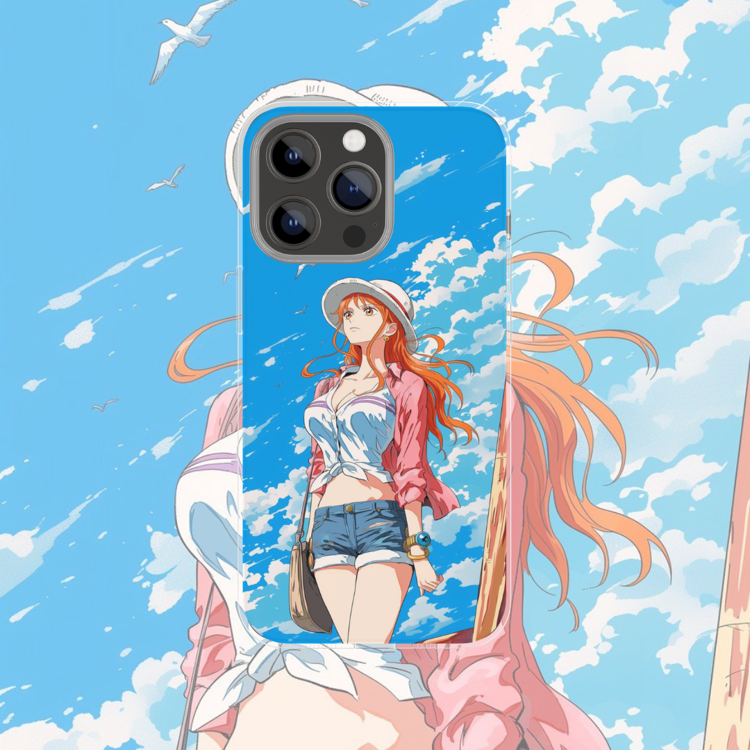 Coque de téléphone Nami One Piece en silicone - UnitGeeK