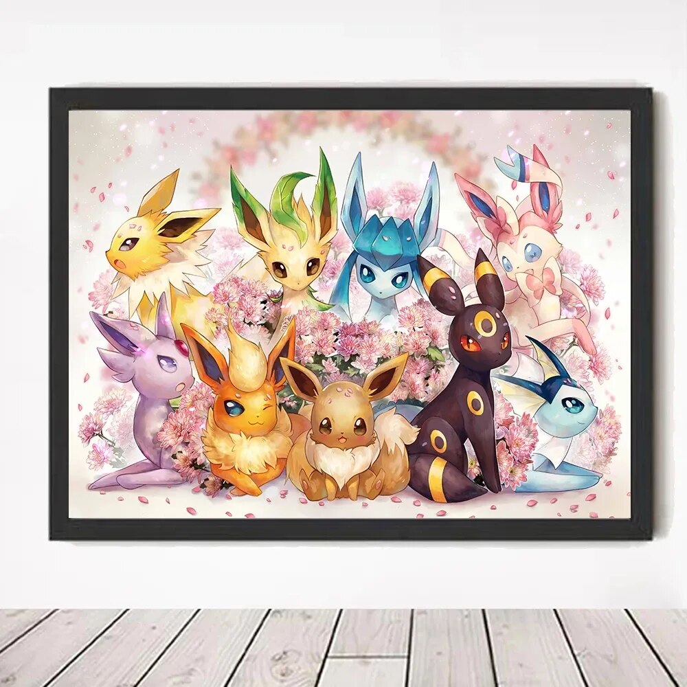 Poster on Canvas EVOLITIONS - Pokémon